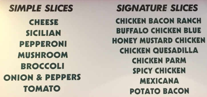 Antonio's Pizza menu page 1